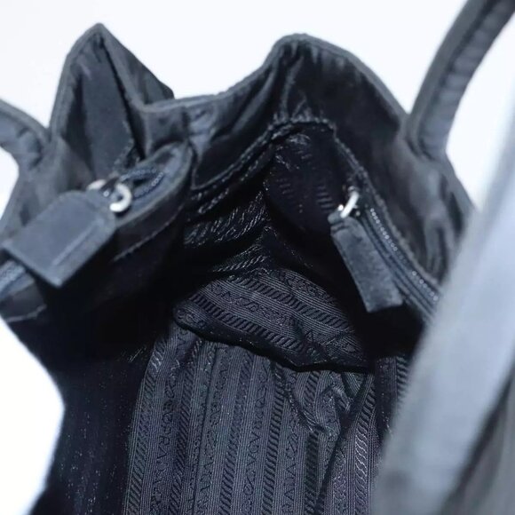 PRADA Hand Bag Nylon Black Auth - Picture 3 of 16